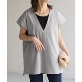 アースグレー | Tシャツ カットソー レディース | HUG.U