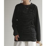 ブラック | トップス シアーインナー レイヤード | HUG.U