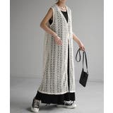 ホワイト | ジレ ベスト ロング | HUG.U