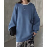 ブルー | ニット チュニック レディース | HUG.U