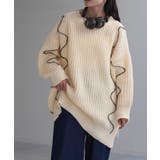 アイボリー | ニット ざっくり チュニック | HUG.U