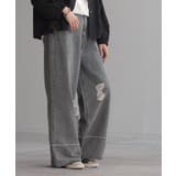 ライトグレー | デニム パンツ ワイド | HUG.U