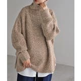 ベージュ | ニット ロング セーター | HUG.U