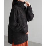 ブラック | ニット ロング セーター | HUG.U