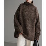 ブラウン | ニット ロング セーター | HUG.U