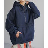 ワンウォッシュ | パーカー デニム ハーフジップ | HUG.U