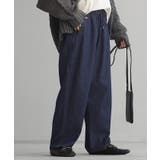 ユーズドネイビー | パンツ デニム テーパード | HUG.U