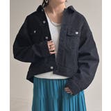 ワンウォッシュブラック | Gジャン ジャスト丈 デニム | HUG.U