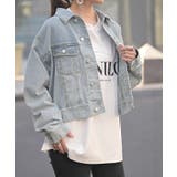 ライトブルー | Gジャン ジャスト丈 デニム | HUG.U