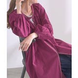 マゼンタピンク | ワンピース シャツ 刺繍 | HUG.U