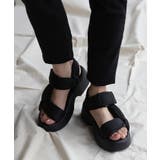 ブラック | サンダル スポーツサンダル 厚底 | HUG.U