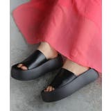 ブラック | サンダル 厚底 サンダル | HUG.U