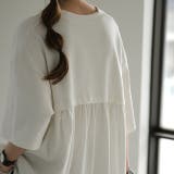 ホワイト | トップス Tシャツ レディース バックギャザー カットソー バックフリル 二の | HUG.U