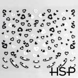 ネイルシール ブラックアートハート | ピアス専門店HOMESLICEPRODUCTIONS | 詳細画像2