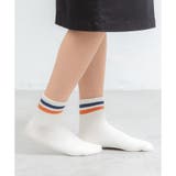 オフ×ブルー | 靴下 ソックス レディース | Honeys