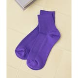 パープル | 靴下 ソックス ショート丈 | Honeys