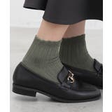 ライトカーキ | 靴下 ソックス クルー丈 | Honeys