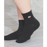 クロ／さかな | 靴下 ソックス ガーリー | Honeys