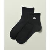 クロ／おもち | ソックス 靴下 ショート丈ソックス | Honeys