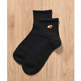 クロ/オムライス | 靴下 ソックス ショート丈 | Honeys