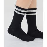 クロ×オフ | 靴下 ソックス ハイクルー丈 | Honeys