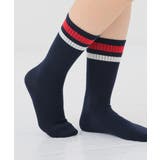 コン×アカ | 靴下 ソックス ハイクルー丈 | Honeys