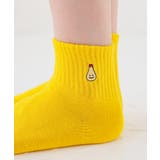 黄色/マヨネーズ | 靴下 ソックス ワンポイント | Honeys