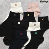靴下 ソックス セミショート丈 | Honeys | 詳細画像1