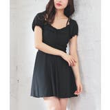 ブラック | 水着 ワンピース水着 オフショルワンピ | Honeys