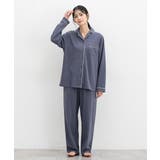 ダークブルー | ルームウェア 部屋着 上下セット | Honeys