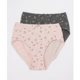 グレー×ピンク | 着 アンダーウェア ショーツ | Honeys