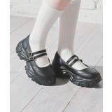 ブラック | 靴 シューズ ダブルベルトシューズ | Honeys