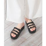 ブラック | 【ハニーズ】サンダル 靴 シューズ | Honeys