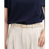 ライトベージュ | ベルト 合皮 金具使い | Honeys