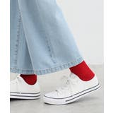 レッド | 靴下 ソックス クルー丈 | Honeys