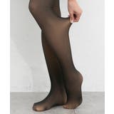 クロ×ベージュ | タイツ 裏起毛 厚手 | Honeys