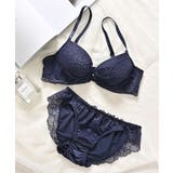 ライトネイビー | 下着 アンダーウェア ブラセット | Honeys