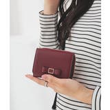 エンジ | 財布 ミニ財布 三つ折り | Honeys