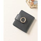 ブラック | ミニ財布 財布 リングモチーフ | Honeys