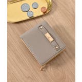 グレージュ | 財布 ミニ財布 二つ折り財布 | Honeys
