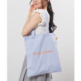 ブルー×オフ | トートバッグ バッグ 鞄 | Honeys