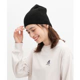 ブラック | 帽子 ニット帽 ビーニー | Honeys