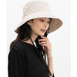 アイボリー | 帽子 つば広帽 UVカット | Honeys