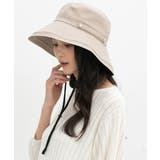 ベージュ | 帽子 つば広帽 UVカット | Honeys