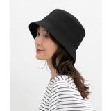 ブラック | 帽子 バケットハット ポケッタブル | Honeys