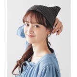ニット帽 帽子 ネコ耳 | Honeys | 詳細画像7 