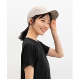 ベージュ | 帽子 キャップ プレート付き | Honeys