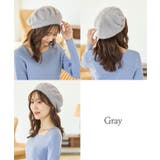 帽子 ベレー帽 シャギー素材 | Honeys | 詳細画像4 