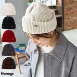 帽子 ニット帽 プレート付き | Honeys | 詳細画像1 