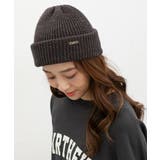 スミクロラメ | 帽子 ニット帽 プレート付き | Honeys